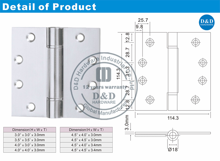 Spring Hinge-D&D Hardware