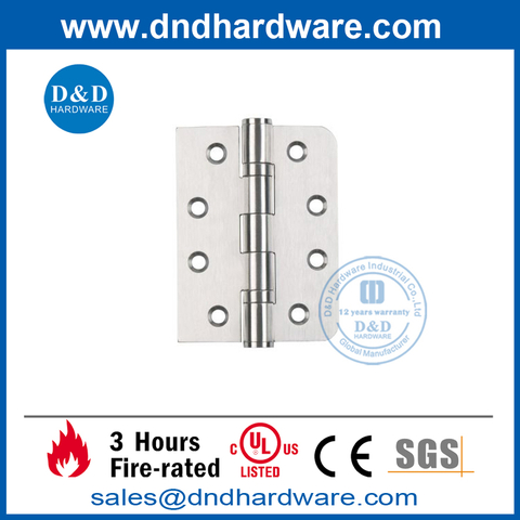 SS One Round Corner One Square Corner Door Hinge-DDSS010