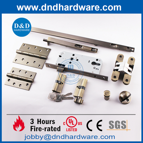 Stainless Steel 304 CE Fire Rated Door Hardware for Timber Doors