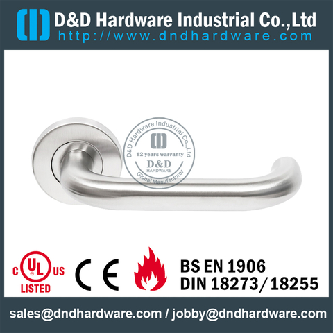 New Design Stainless Steel Lever Handle with Support Lugs