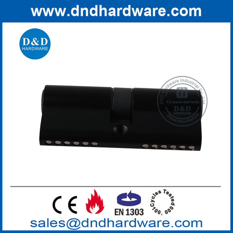 High Security EN1303 Matte Black Wooden Door Lock Cylinder-DDLC003