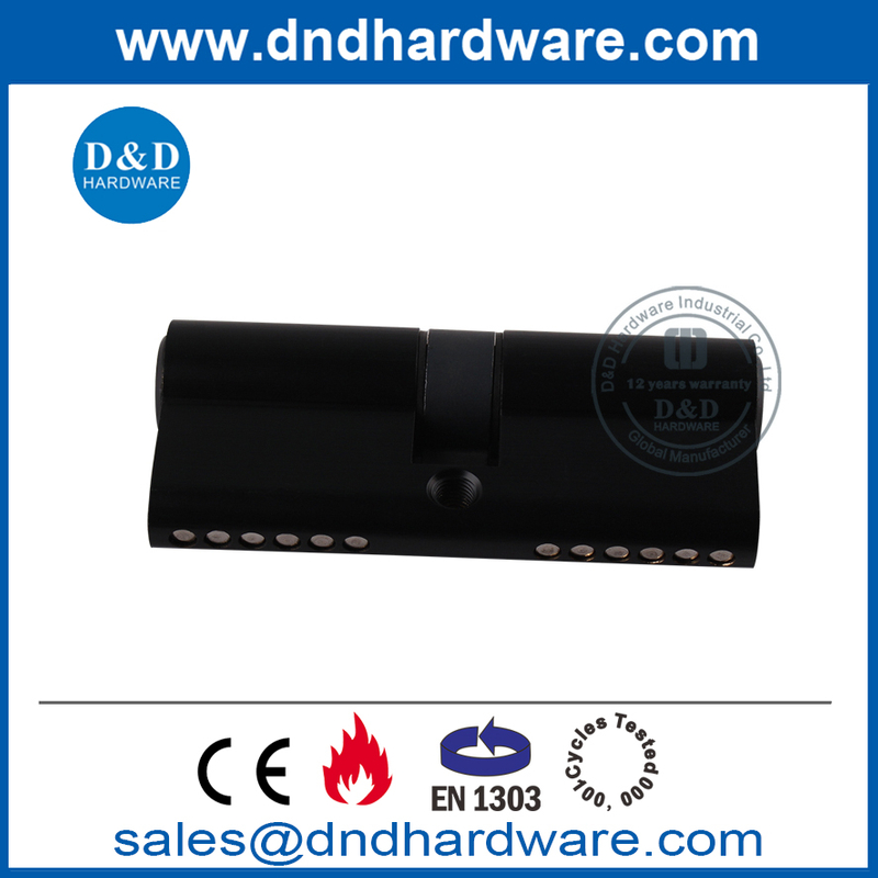High Security EN1303 Matte Black Wooden Door Lock Cylinder-DDLC003