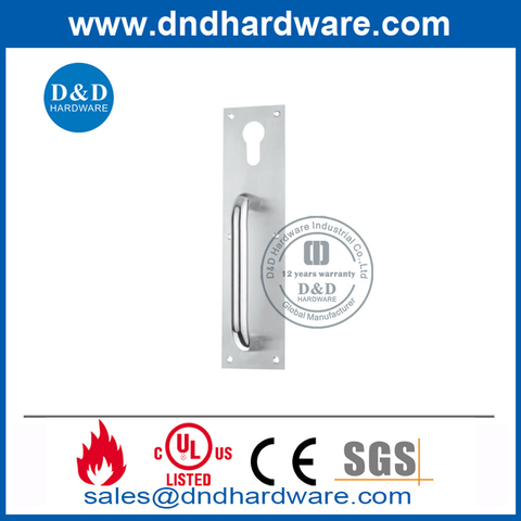 Euro Cylinder Hole Stainless Steel Night Latch Plate-DDPD017