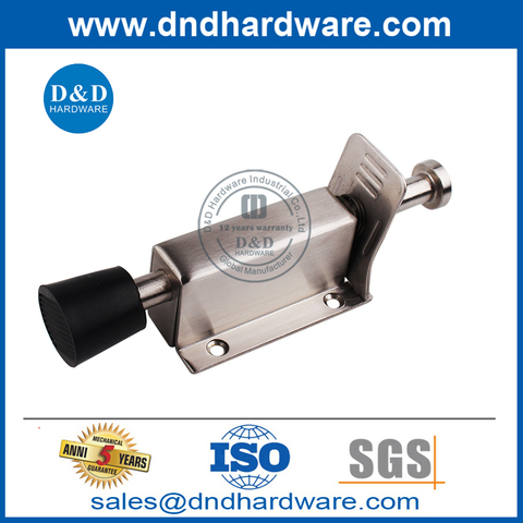 Door Mounted Stainless Steel Spring Loaded Foot Opearted Door Holder-DDDS035
