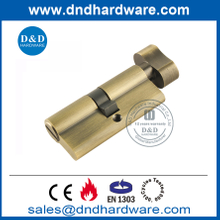 Solid Brass Antique Brass Lock Cylinder for Bathroom Door-DDLC007