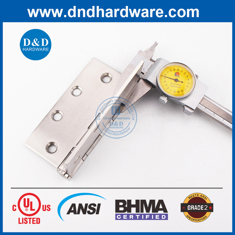 ANSI / BHMA UL GRADE 1 SS304 4BB Door Hinge 4.5x4x4.6mm from China