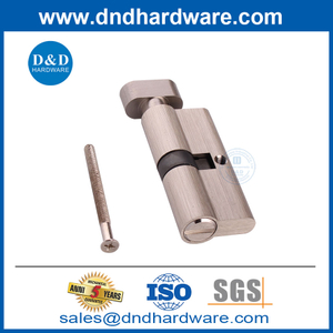 Supplier Satin Nickel Washroom Without Key Small 70mm Door Bathroom Lock Cylinder-DDLC007