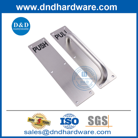 Modern Design Stainless Steel Push and Pull Plate with Door Handle-DDPH023