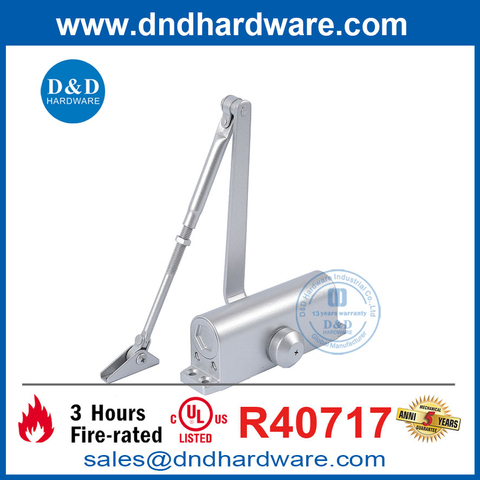 UL Fire Slow Open 40-65KG Bearing Hydraulic Commercial Door Closer-DDDC038