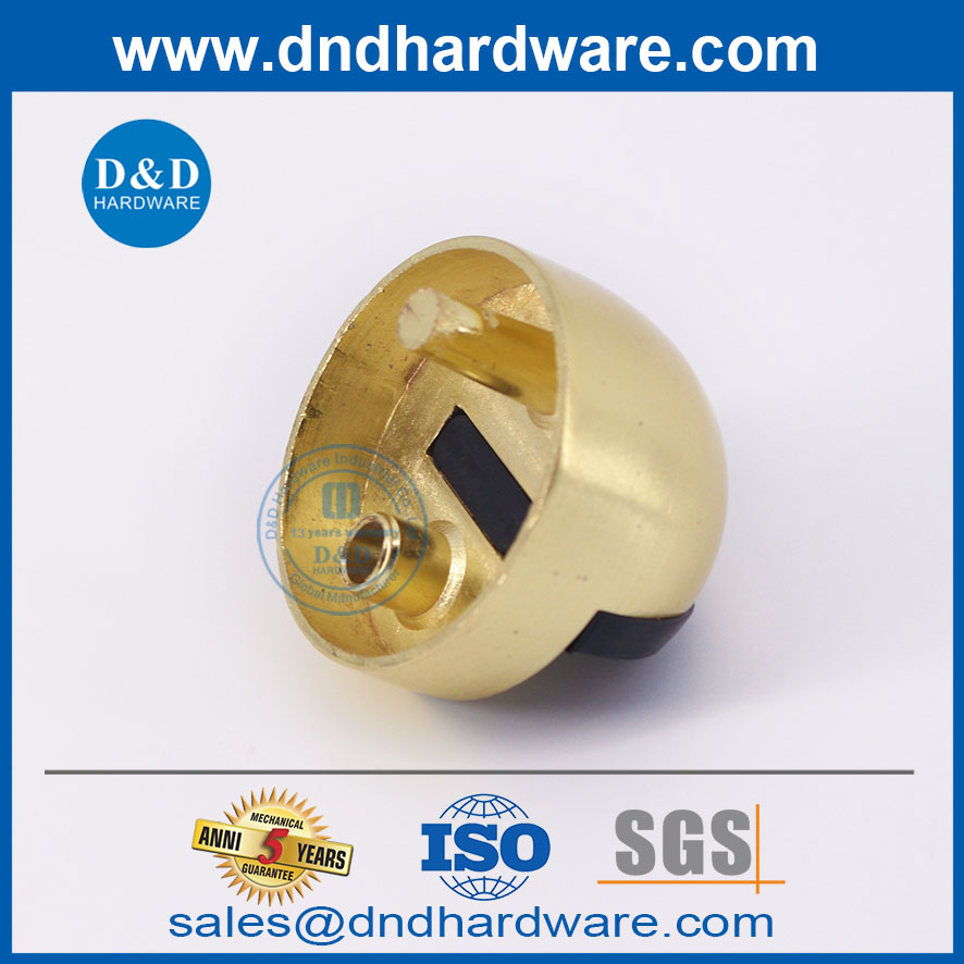 Zinc Alloy Satin Brass Decorative Hardware Door Stopper-DDDS002