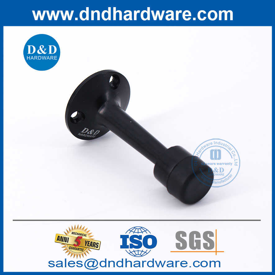 Black Zinc Alloy High Quality Door Stopper for Bedroom Door-DDDS019