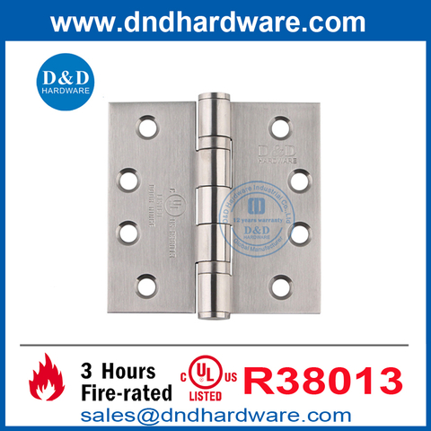 Stainless Steel 316 UL Listed Fire Rated Front Door Hinge for External Door-DDSS001-FR-4X4X3.4