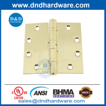 NRP Gold Door Hinge Stainless Steel ANSI Grade 2 Fire Butt Hinge for Indoor Door-DDSS001-ANSI-2-4.5x4.5x3.4