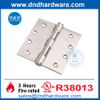 UL/cUL Listed Fire Resistance Square Stainless Steel Butt Hinge-DDSS001-FR-4X4X3.0