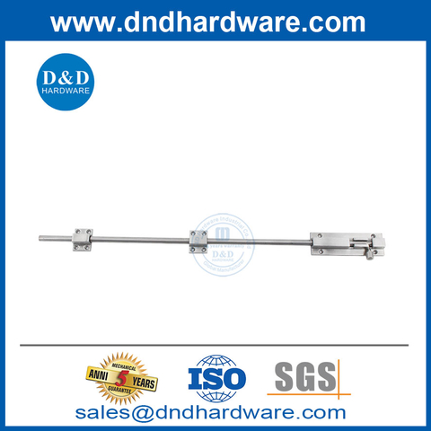 Surface 150mm to 1000mm Length Stainless Steel Barrel Long Tower Bolt-DDDB036