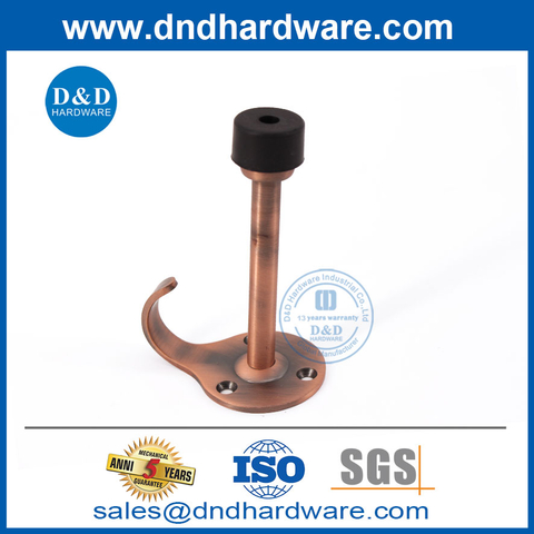 Antique Copper Stainless Steel Door Sop with Hook-DDDS017