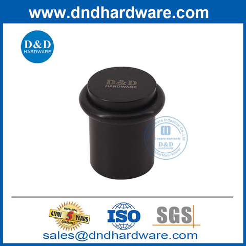 Stainless Steel Matt Black Safety Internal Door Stop-DDDS011