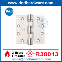 UL 10C Stainless Steel Full Mortise Door Hinge for Fire Rated Door-DDSS004-FR