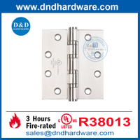 UL Listed Certification Silver Fire Rated Door Hinge-DDSS003-FR