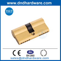 EN1303 Professional Supplier Double Open Euro Pin Door Brass Cylinder Lock with Factory Price-DDLC003