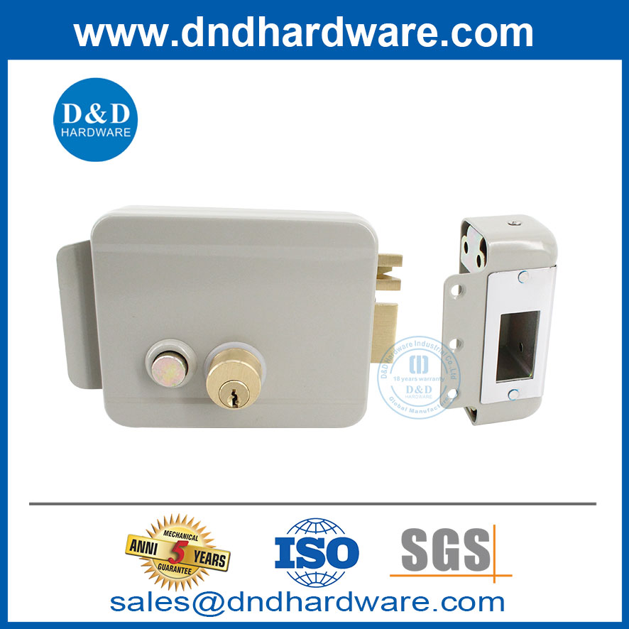 Smart Security Lock Hardware 12V Electric Rim Door Lock Manufacturers-DDRL044