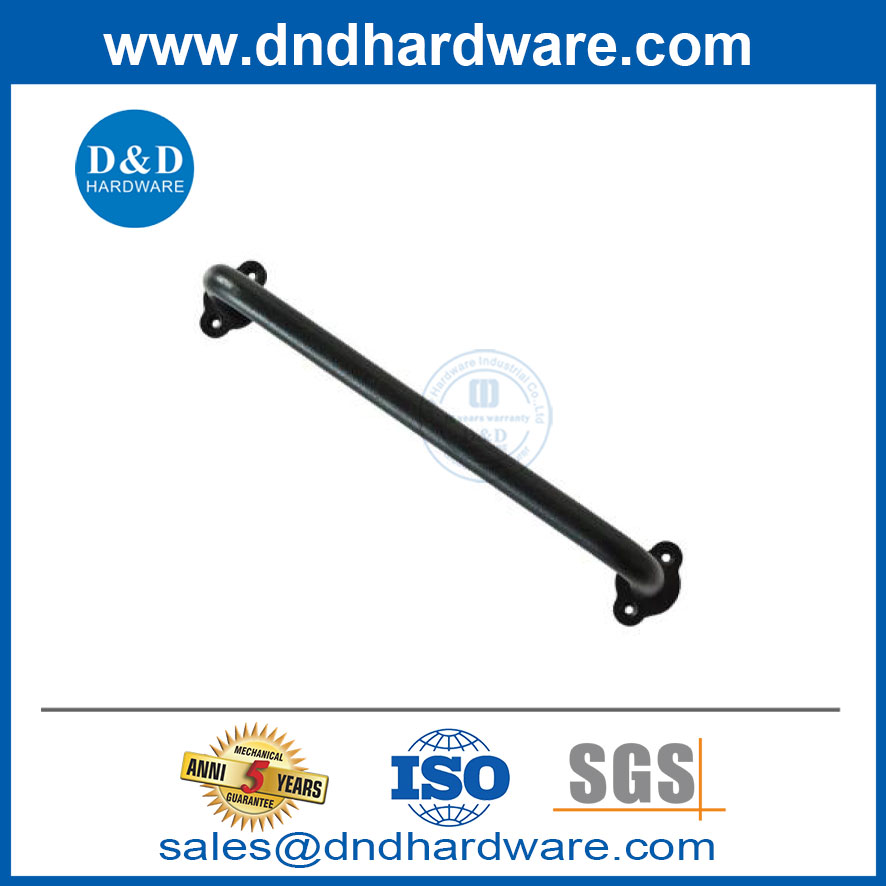 Sliding Barn Door Handle with Flush Finger Pull Black Wooden Handles-DDBD092