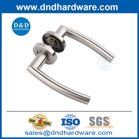 Safety Passage Door Handles Stainless Steel European Door Handles for Doors-DDTH025