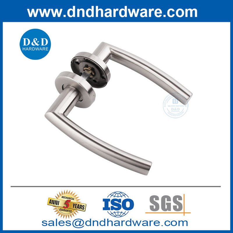 Safety Passage Door Handles Stainless Steel European Door Handles for Doors-DDTH025