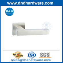 Good Quality Modern Satin 304 Stainless Steel Solid Lever Door Handle for Door-DDSH053