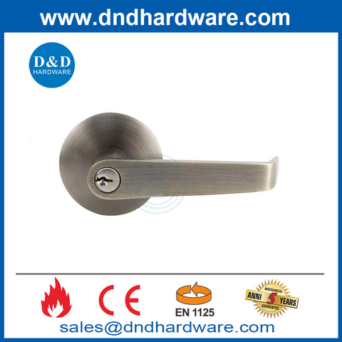CE Lever Trim Antique Brass EN1125 Commercial Push Bar Door Locks-DDPD012