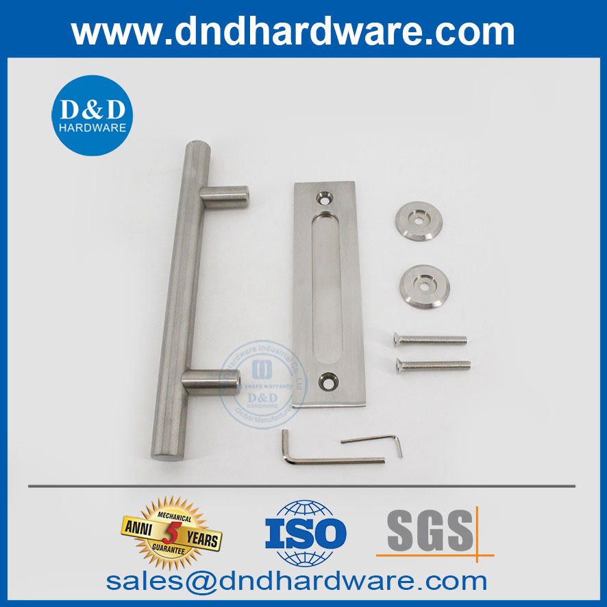 Stainless Steel Double Door Barn Door Hardware Flush Plull Handle ...