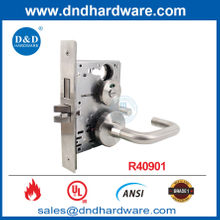 UL Listed Fire Rated Privacy Bedroom Mortice Door Lock for American Market-DDAL19 F19
