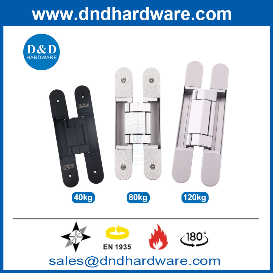 EN1935 Fire Rated 180 Degree Heavy Duty Adjustable Hidden Door Hinge