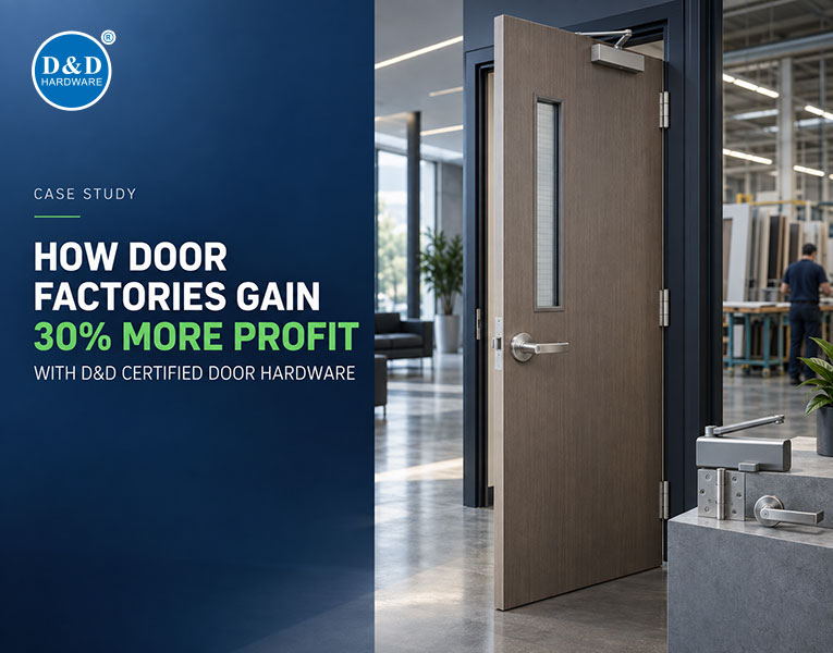 How Door Factory use D&D Certified Door Hardware replace Famous Branded Gains more 30% Profit