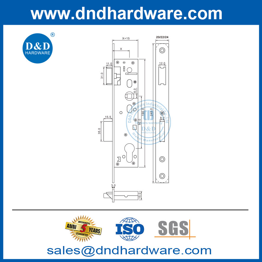 commercial entrance door lock