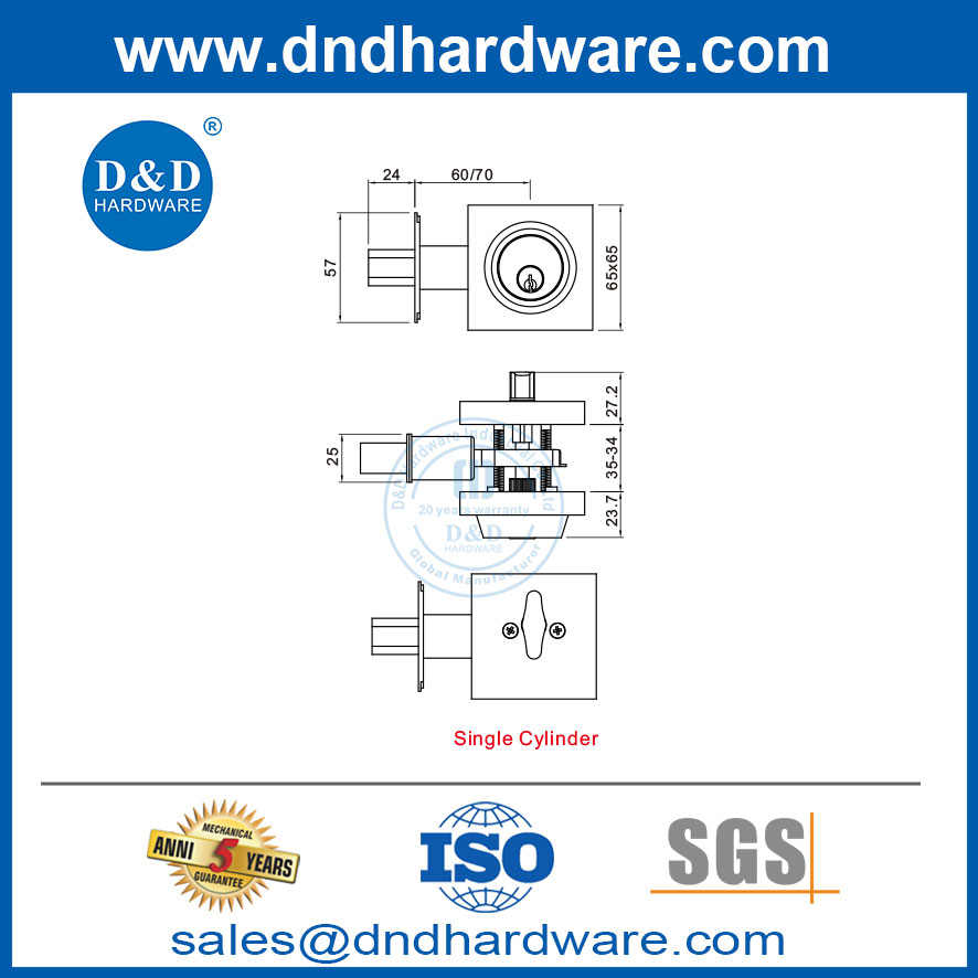D&D deadbolt supplier