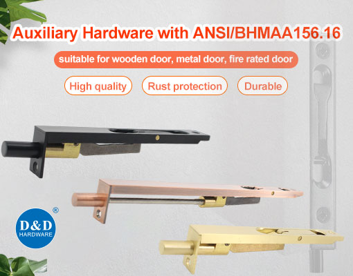 Auxiliary Hardware with ANSI/BHMA A156.16
