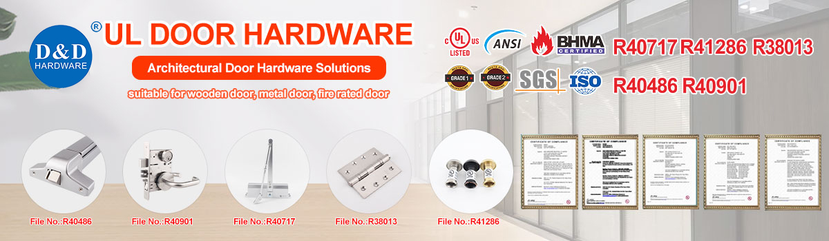 What does UL Listed fire door hardware include