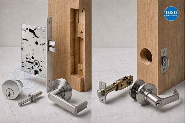 Mortise Lock vs Cylindrical Lock: Where the Real Differences Show Up
