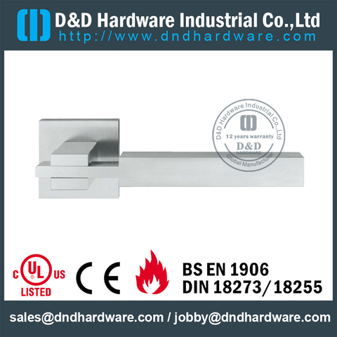 SS304 special square door handle for Wooden Door- DDSH209