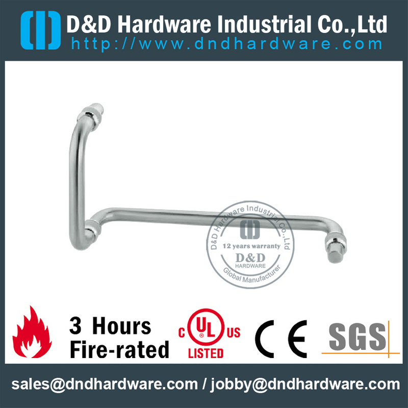 Stainless Steel Casting Cranked Pull Handle for Front Office Door-DDPH035
