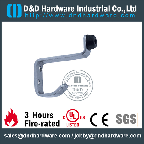 Stainless steel special wall mounted door stopper with hook for Exterior Door-DDDS024