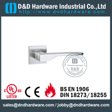 Stainless Steel Grade 304 Solid Silver Door Lever Handle for Office Doors -DDSH048