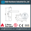 SS316 Tube L Shape Lever Handle with Backplate for Metal Door-DDTP003