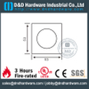 Stainless Steel Thread Type Square Escutcheon for Wood Door-DDES012