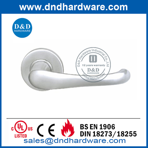 Stainless Steel Security Bedroom Door Solid Lever Handle-DDSH005