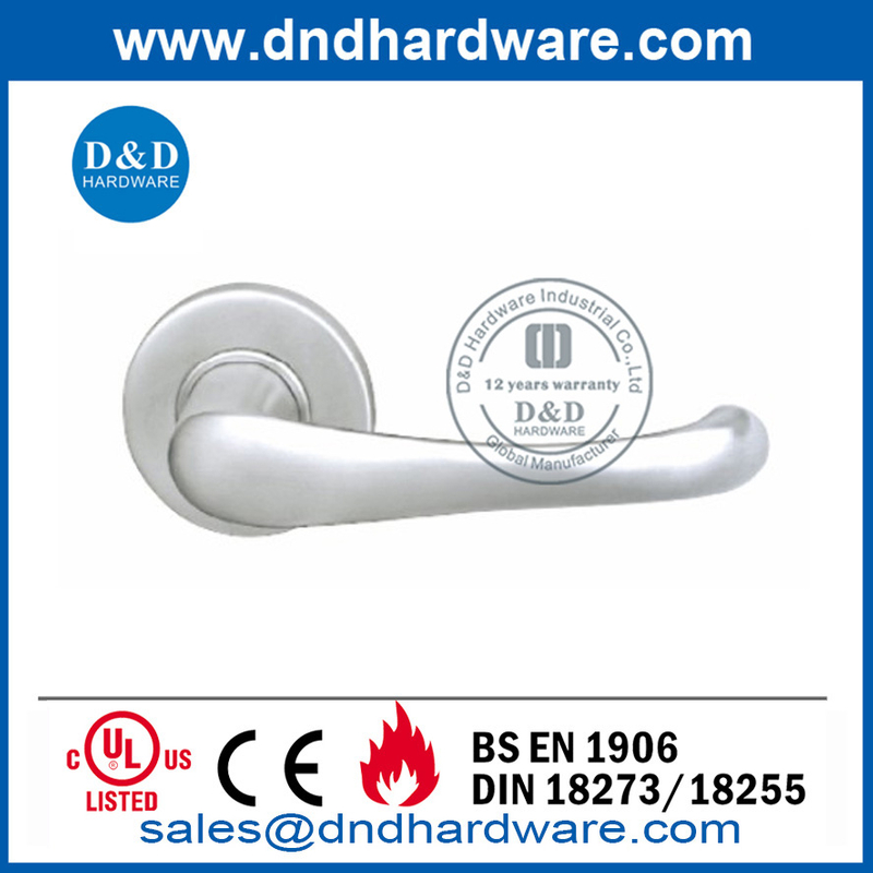 Stainless Steel Security Bedroom Door Solid Lever Handle-DDSH005