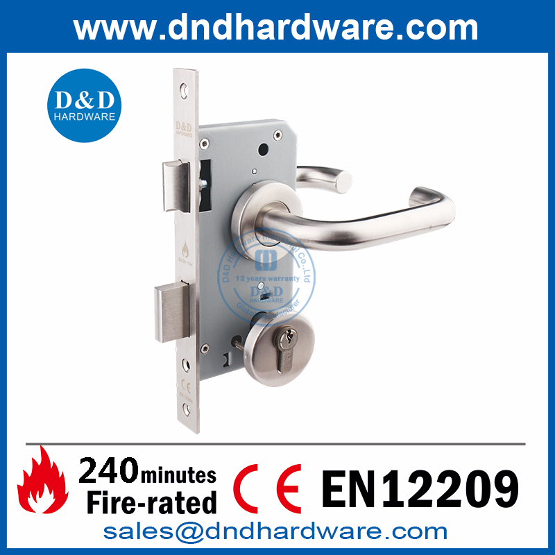 SS304 CE Sash Fire Rated Door Lock-DDML009