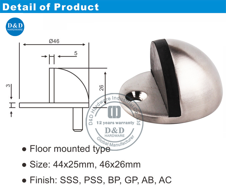 Stainless Steel Door Stopper