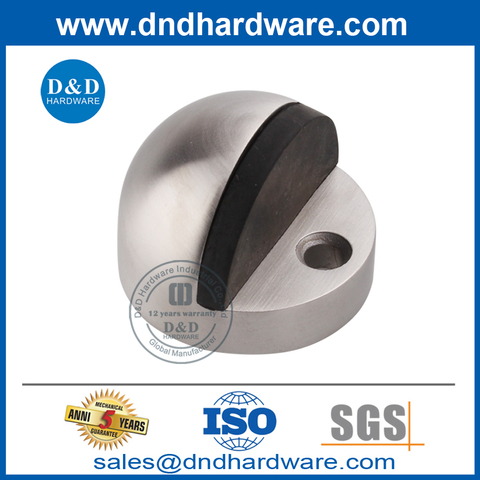Modern Design Silver Stainless Steel Round Commercial Door Stop-DDDS002